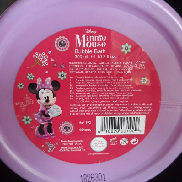 Disney Bubble Bath Minnie Mouse Bubbles New - Picture 3 of 4